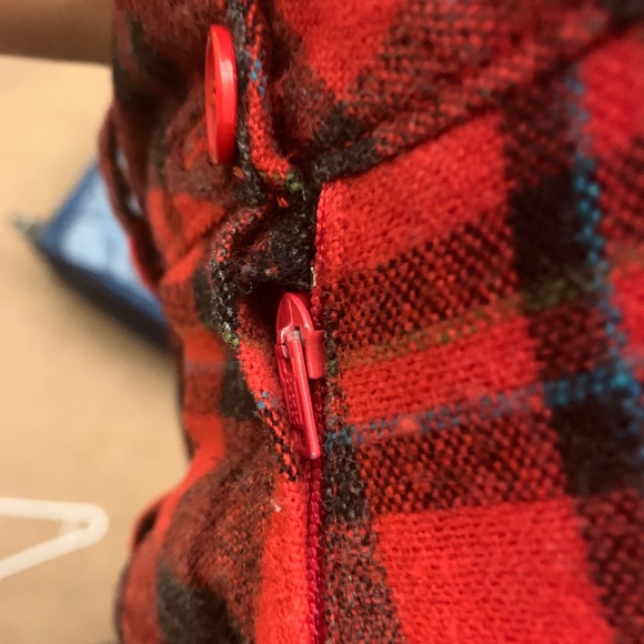 ❣️SOLD❣️High waisted wide leg plaid culottes - Picture 8 of 8